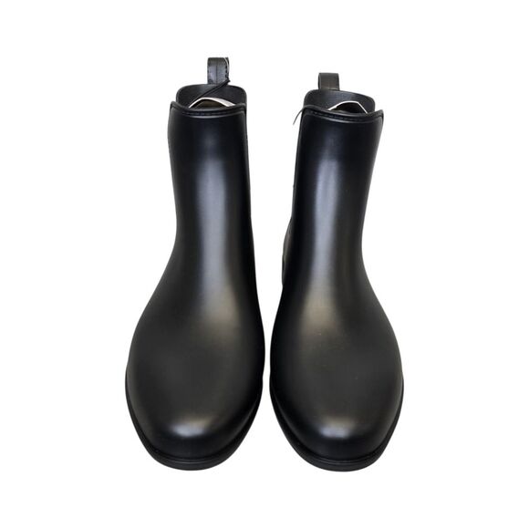 NWT A New Day Women's 9W Wide Chelsea Black Waterproof Ankle Rain Booties - Picture 2 of 12